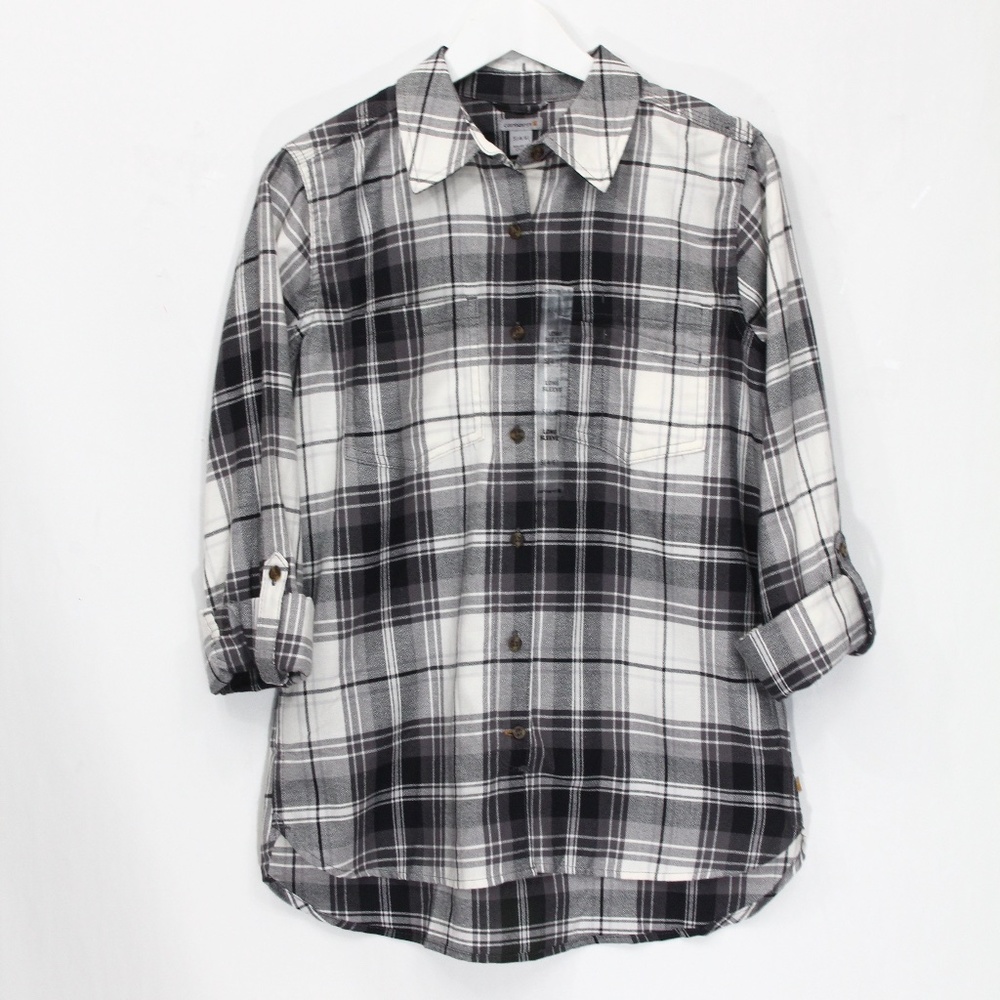 Carhartt Plaid Shirt NEW Women Long Sleeve Button Down Small Work